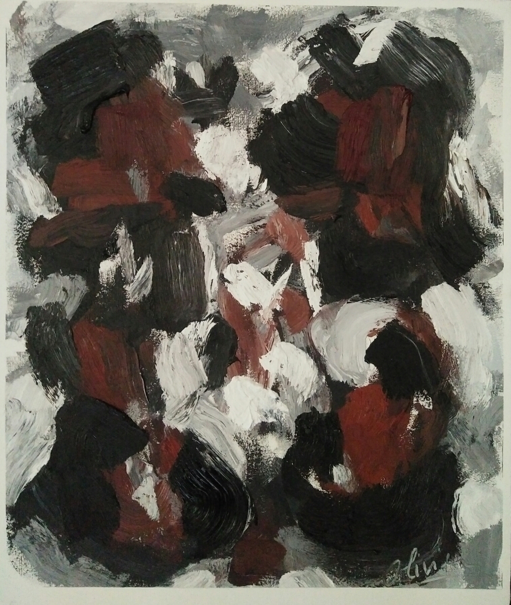 "Black garance"/ Oil on canvas/ 63cm X 52 cm