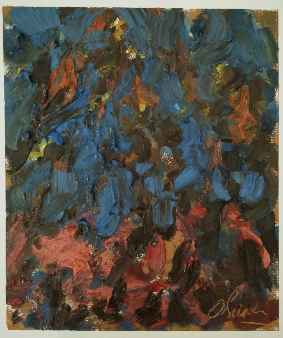 "Série 6"/Oil on canvas/ 50cm X 42 cm