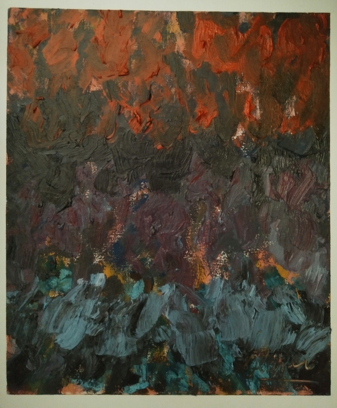"Série 9 " / Oil on canvas/ 50 cmX 42 cm