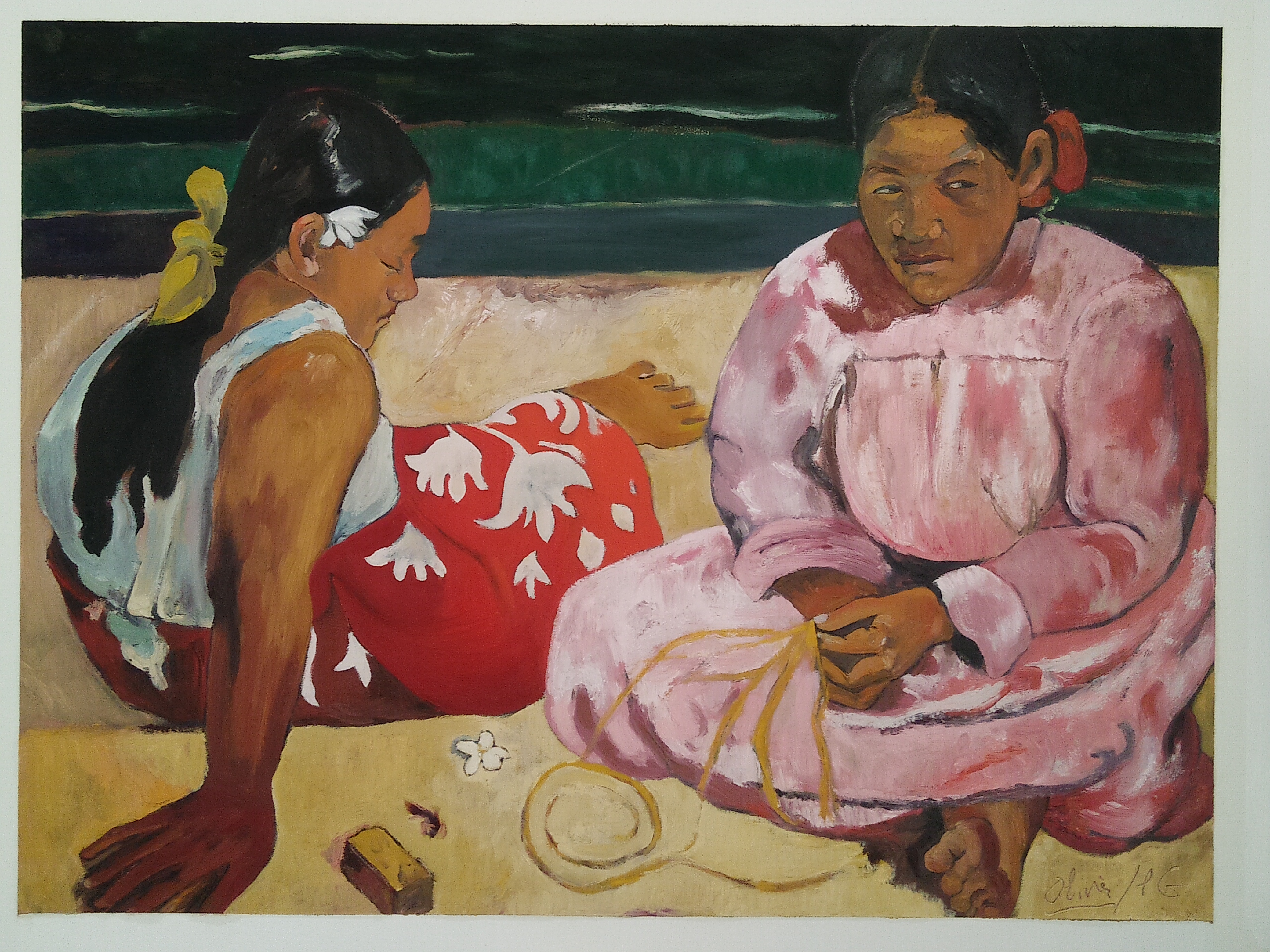"Etude d'après Gauguin"/Oil on canvas/ 92cmX78cm