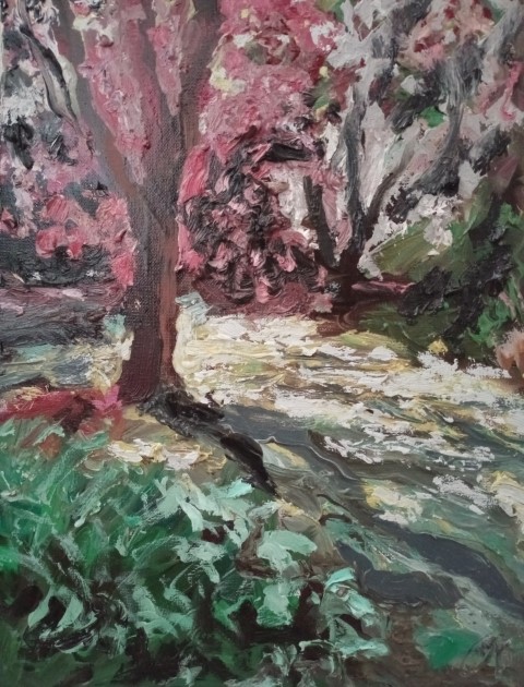 Jardin de Bonneuil. Oil on canvas. 40 x 30 cm