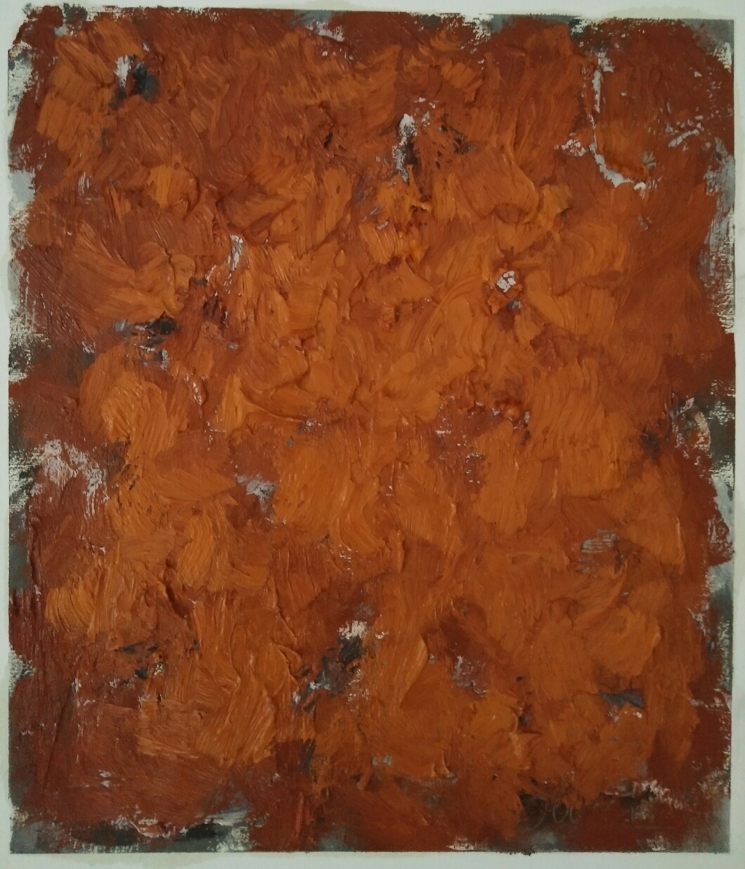 "Quatre couleurs 1"/Oil on canvas/ 52cm X 42 cm