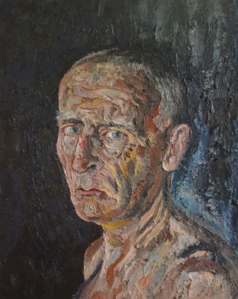 Autoportrait. Oil on canvas. 90 x 70 cm