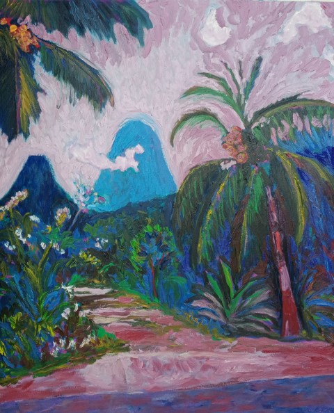 Moorea. Oil on canvas. 100 X 90 cm